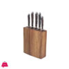 HP82 6 Pcs Knief Set Wood Brown