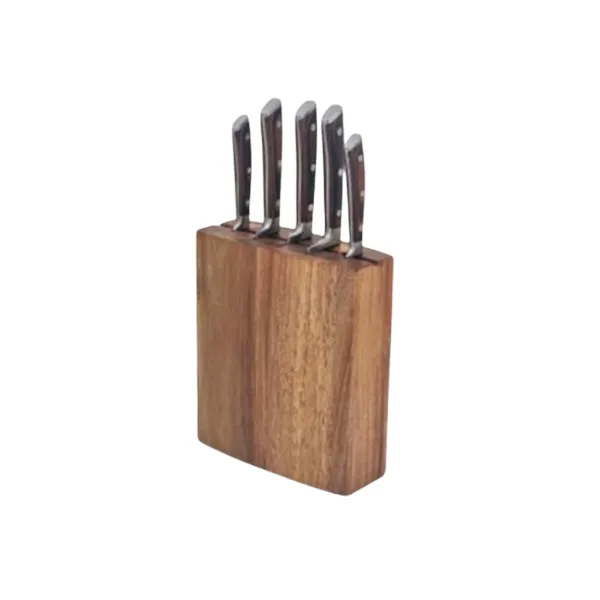 Hp82 6 Pcs Knief Set Wood Brown