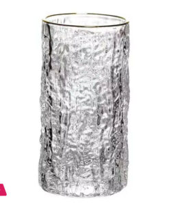 Ice Texture Gold Trimmed Crystal Drink Glass 300 &Amp; 400Ml 36 Ice Texture Gold Trimmed Crystal Drink Glass 300 &Amp; 400Ml - Image 7