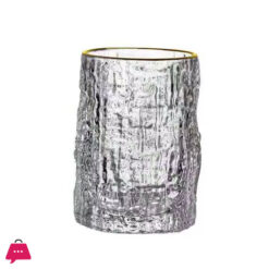 Ice Texture Gold Trimmed Crystal Drink Glass 300 &Amp; 400Ml