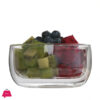Insulated Double Wall Borosilicate Glass Salad Soup Icecream Serving Bowl