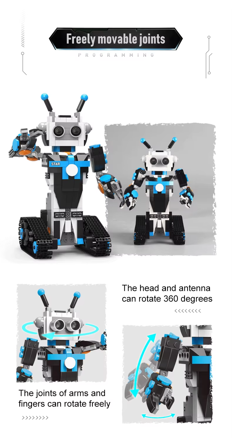 Intelligent Programming Building Block Robot Steam Educational Gifts Toys