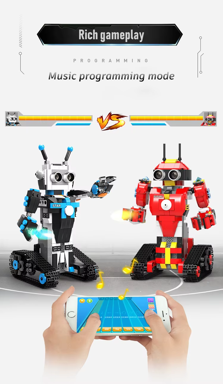 Intelligent Programming Building Block Robot Steam Educational Gifts Toys
