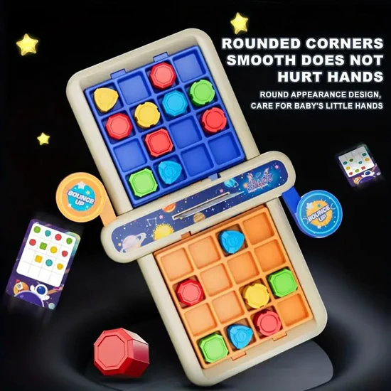 Kids Board Game: 2 Players - Winner Makes Board Fall