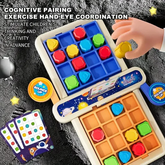 Kids Board Game: 2 Players - Winner Makes Board Fall