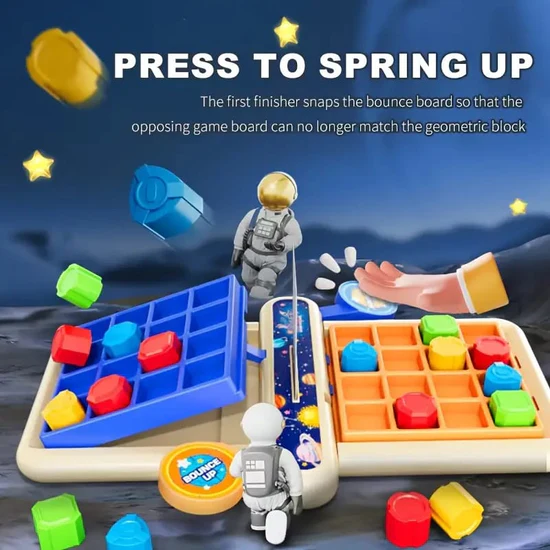 Kids Board Game: 2 Players - Winner Makes Board Fall