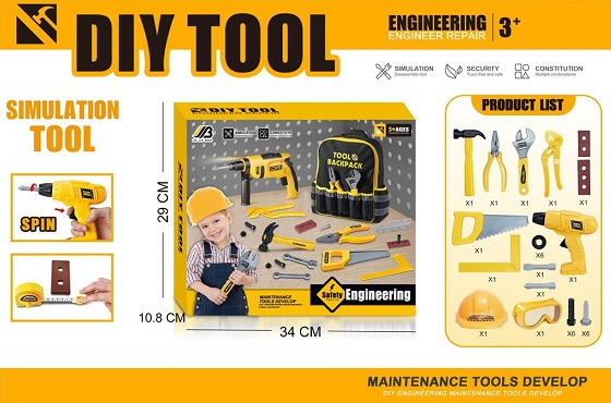 Kids Simulation Tool Kit Bagpack