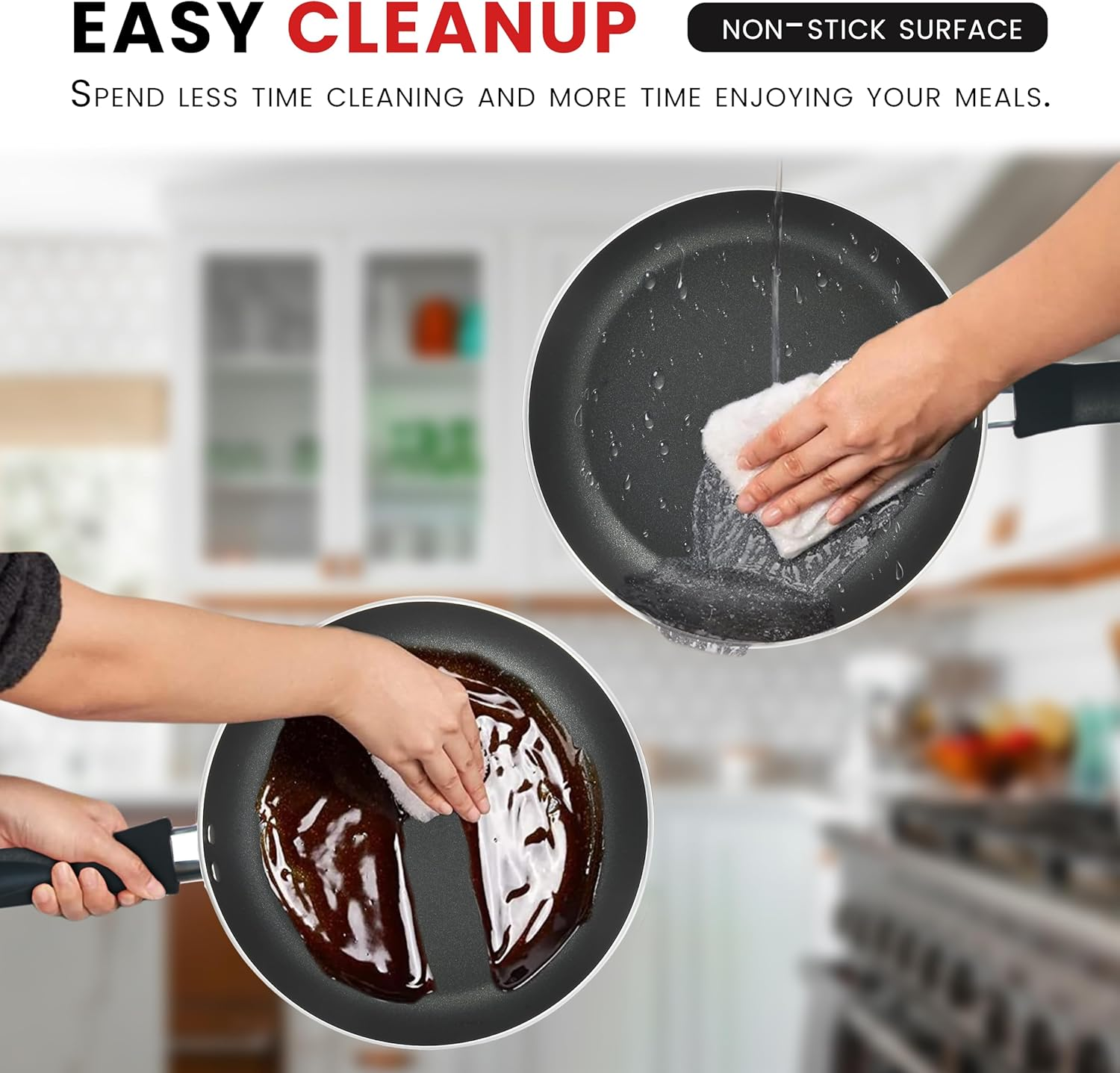 Kitchen King Cookware 15 Pieces Pots And Pans Cooking Set With Lids Non Stick Frying Pans Saucepans And Casserole Dishes Set With 5 Different Spoons Fusion Cooking Set