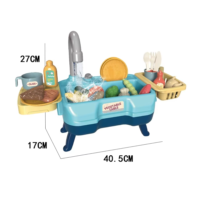 Kitchen Washing Dishes Basin Plastic Toy With Toys