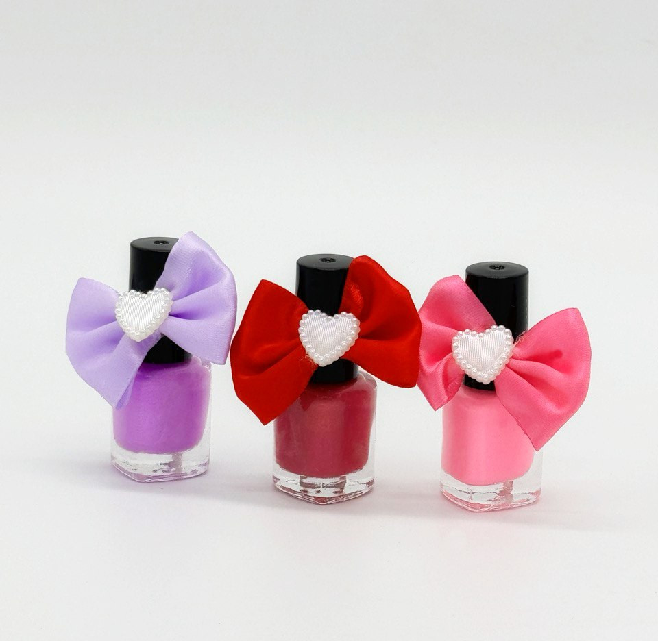 Manicure Set Nail Art-3 Varnish + Design