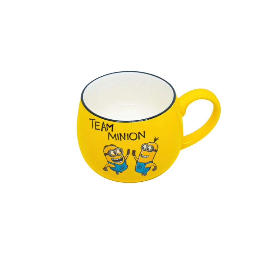 Minion Ceramic Oval Mug Yellow Cartoon Mug For Tea &Amp; Coffee