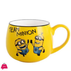 Minion Ceramic Oval Mug  Yellow Cartoon Mug for Tea & Coffee