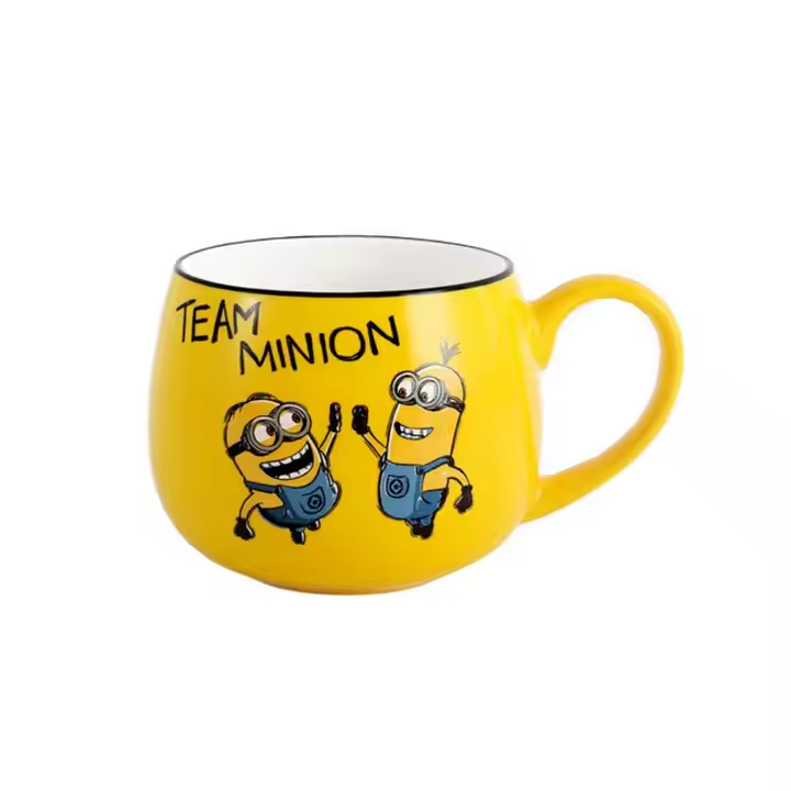 Minion Ceramic Oval Mug Yellow Cartoon Mug For Tea &Amp; Coffee