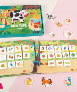 Montessori Busy Book for Kids Sticker Quiet Book Farm