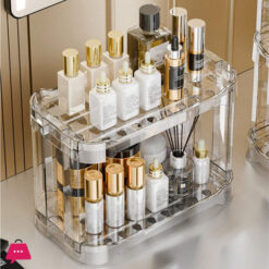 Multi-Layer Transparent Cosmetics Storage Rack, Bathroom Skin Care Products Organizer