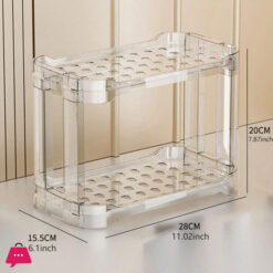 Multi-Layer Transparent Cosmetics Storage Rack, Bathroom Skin Care Products Organizer