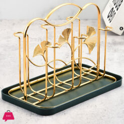 Multifunction Kitchen Cup Drying Rack Metal Iron Wire Hanging Storage Organizer Cup Rack Storage for Dish and Plate
