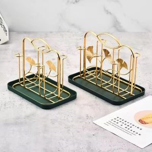 Multifunction Kitchen Cup Drying Rack Metal Iron Wire Hanging Storage Organizer Cup Rack Storage For Dish And Plate