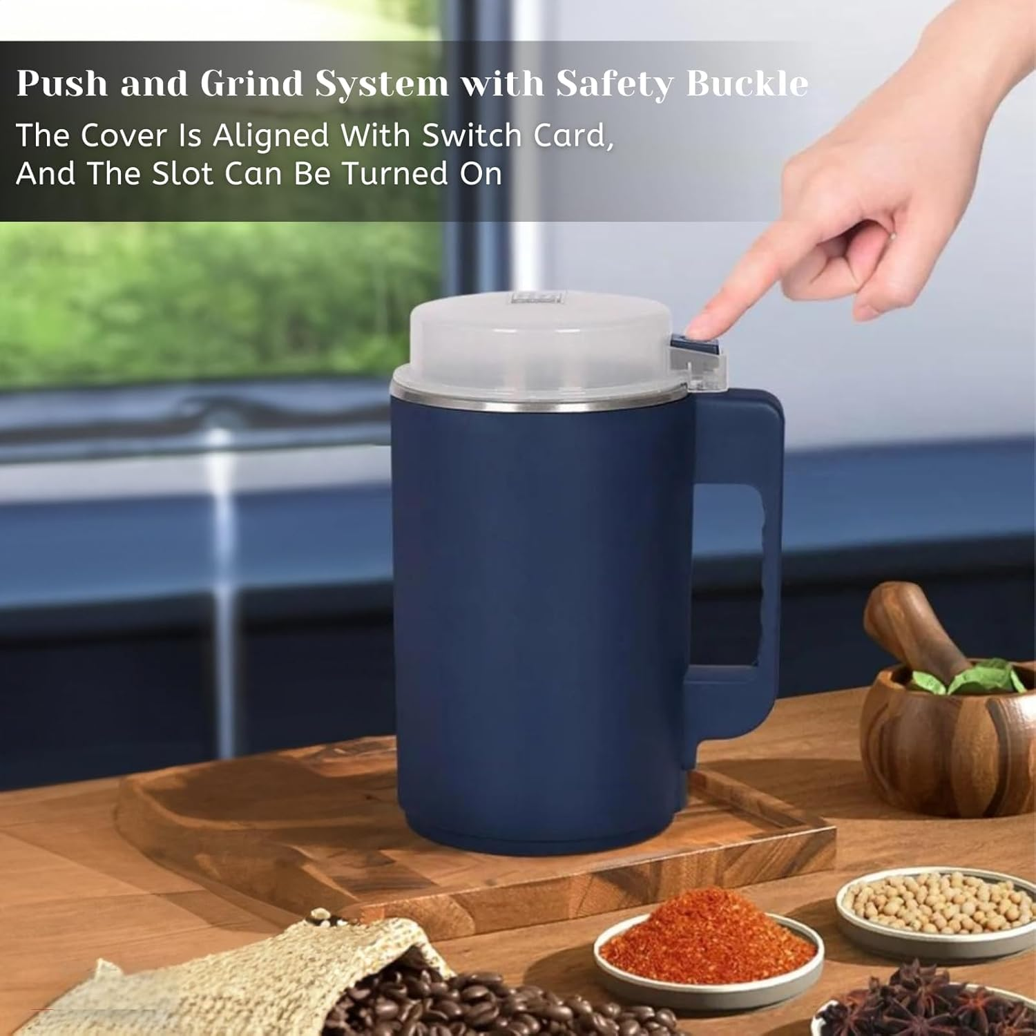 Multifunctional Powder Grinder Powder, Coffee Grinder Machine For Home. 500Ml