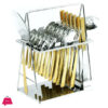 NN-110 Stainless Steel 38-Piece Cutlery Set with Stand  18 Spoons, 12 Fork 6 Knives & 2 Serving Spoons