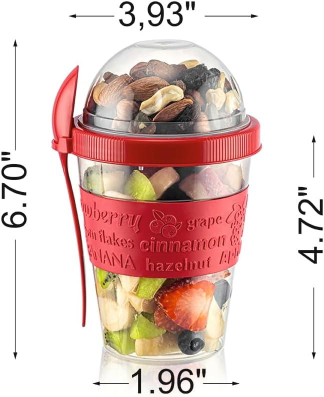 On-The-Go Cup With Spoon 12 On-The-Go Cup With Spoon