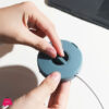 Portable Cable Winder Round Travel Data Cord Organizer For Usb Charger Cable Holder Wire Management