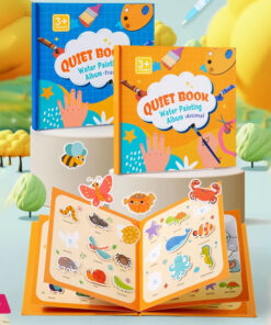 Quiet Book Water Painting Album Creativity Diy Animal & Traffic Drawing Book Educational Toys for Kids
