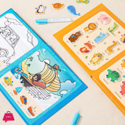 Quiet Book Water Painting Album Creativity Diy Animal &Amp; Traffic Drawing Book Educational Toys For Kids