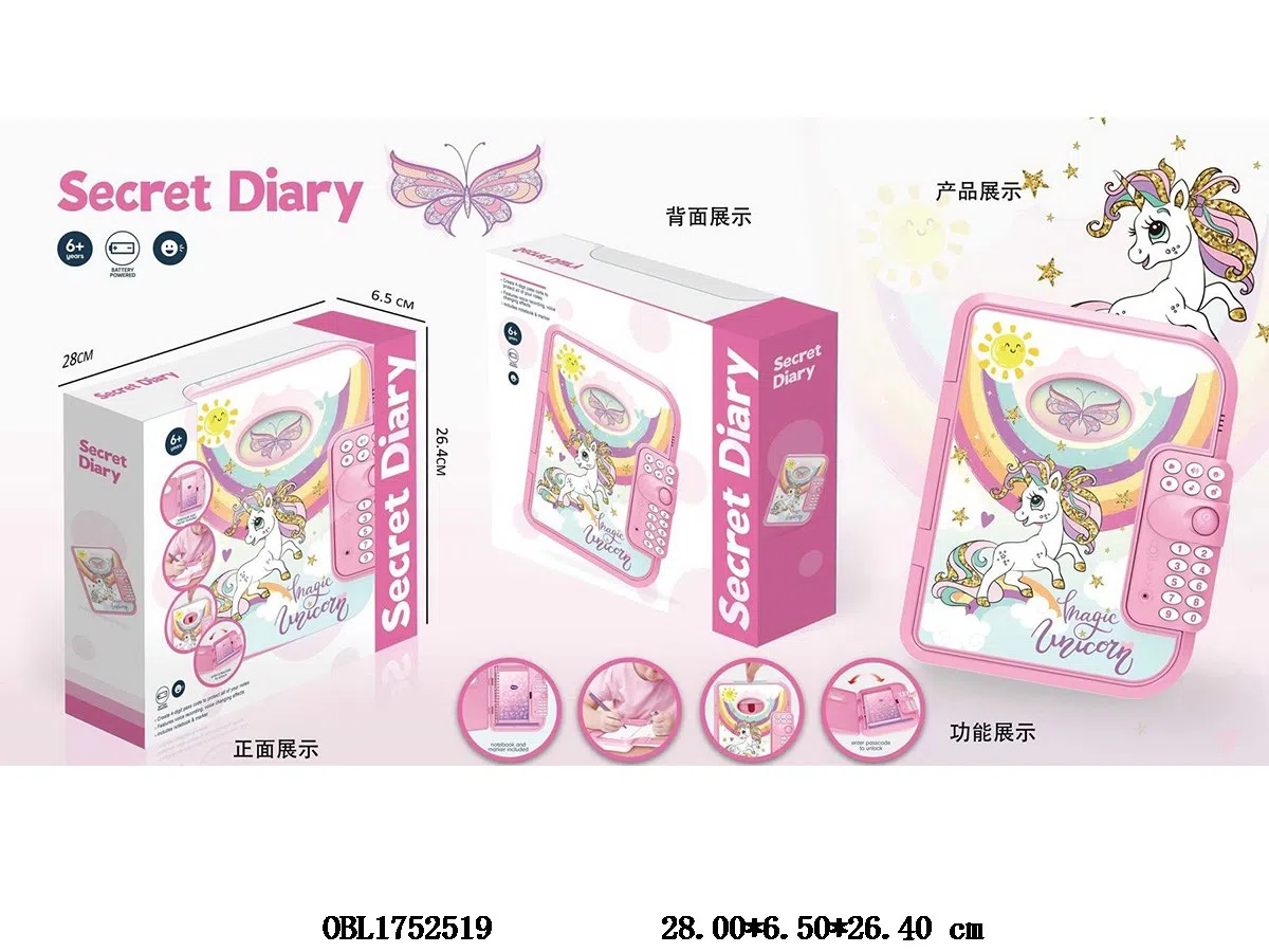 Secret Safe Magic Notebook Learning Toys With Passcode Unlock Toy