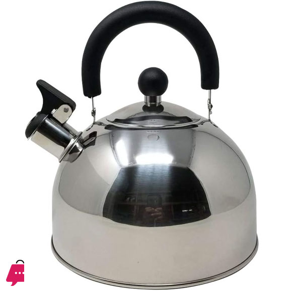 Stainless Steel Culinary Food Grade Tea Kettle With Soft Grip Cool Touch Foldable Handle 2.5 Liter 3 Stainless Steel Culinary Food Grade Tea Kettle With Soft Grip Cool Touch Foldable Handle 2.5 Liter