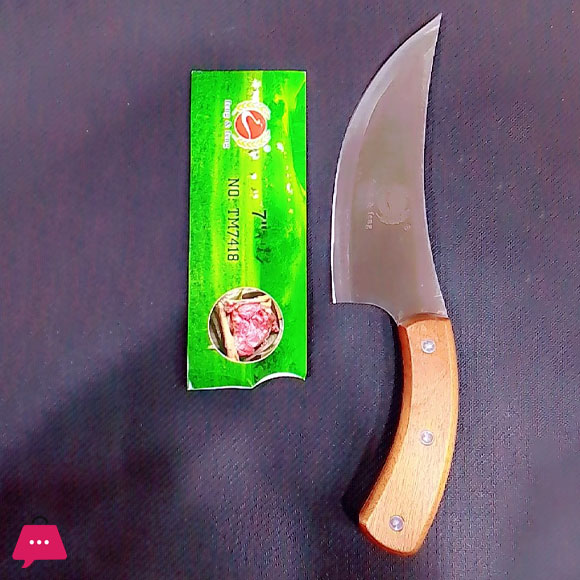 Stainless Steel Meat Knife Woden Handle 6 Stainless Steel Meat Knife Woden Handle - Image 4