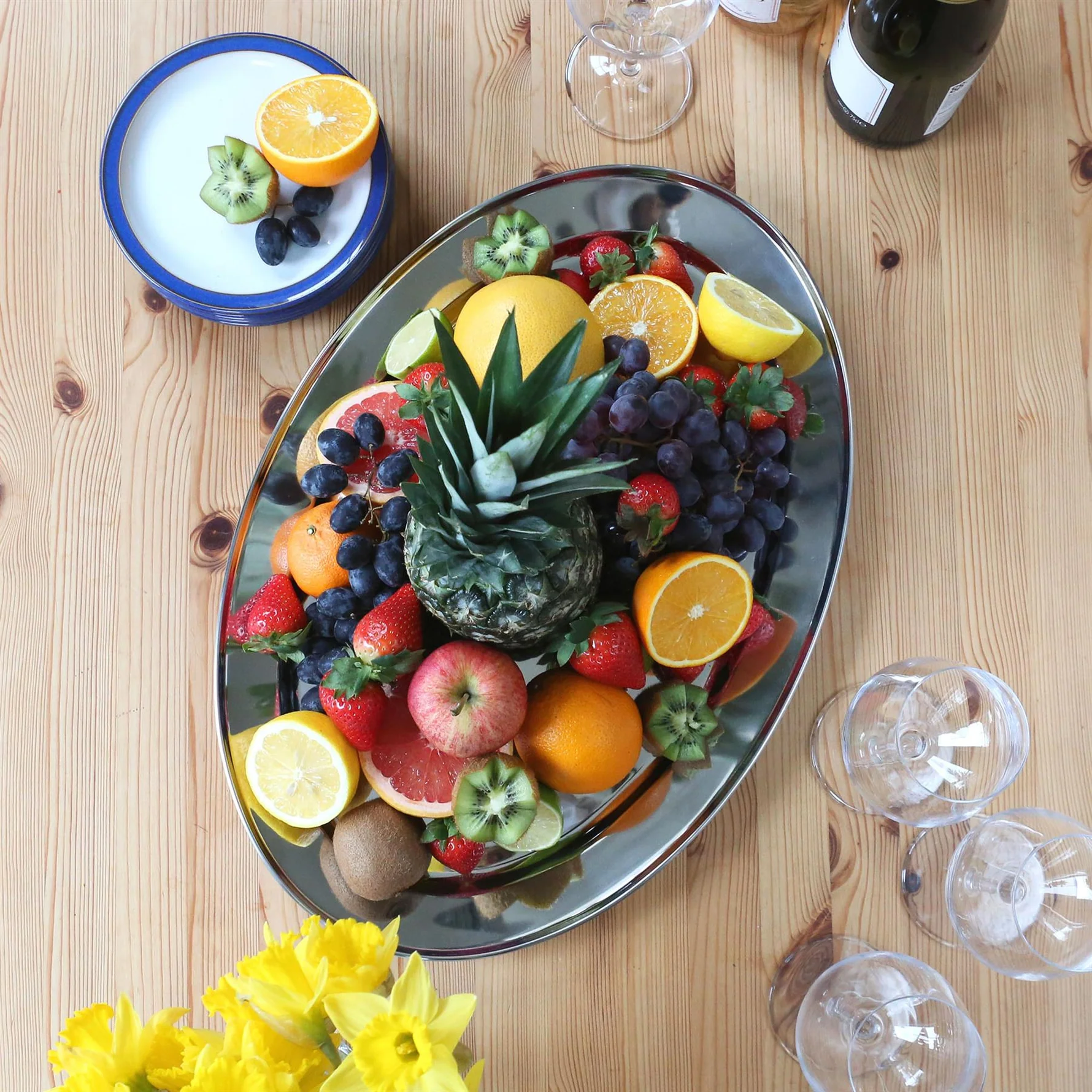 Stainless Steel Serving Platter 35 Cm