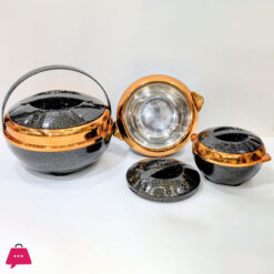 Stonic Chrome 3 Pcs Hot Pot Set