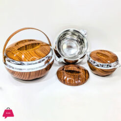 Stonic Chrome 3 Pcs Hot Pot Set