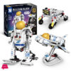 Technical MOC Space Astronauts Remote Control 3 in 1 Model Educational DIY Bricks Toys Building Blocks Sets
