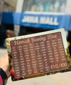 Umrah Saving Box - Money Saving Box - Money Jar for Hajj & Umrah - Daily Pilgrimage Savings Tracker - Gift for Muslims