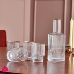 Vintage Optic 5-Piece Decanter Set Water Set