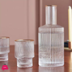 Vintage Optic 5-Piece Decanter Set Water Set