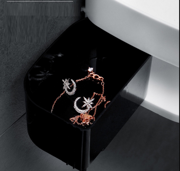 Wall Mounted Adhesive Rotatable Shower Corner Shelf