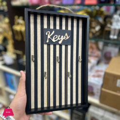 Wall Mounted Wooden Key Cabinet, Key Holder Home, Office Entryway 3 Style