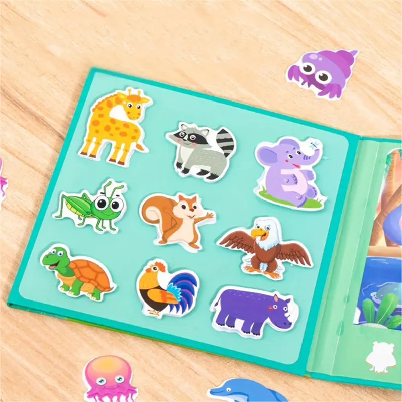 Water Coloring Book With Stickers