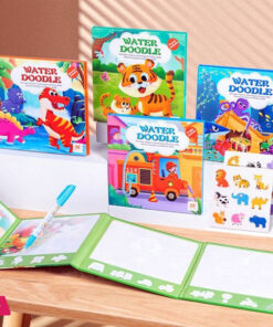 Water Coloring Book with Stickers