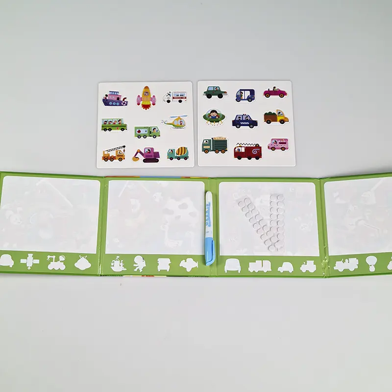 Water Coloring Book With Stickers