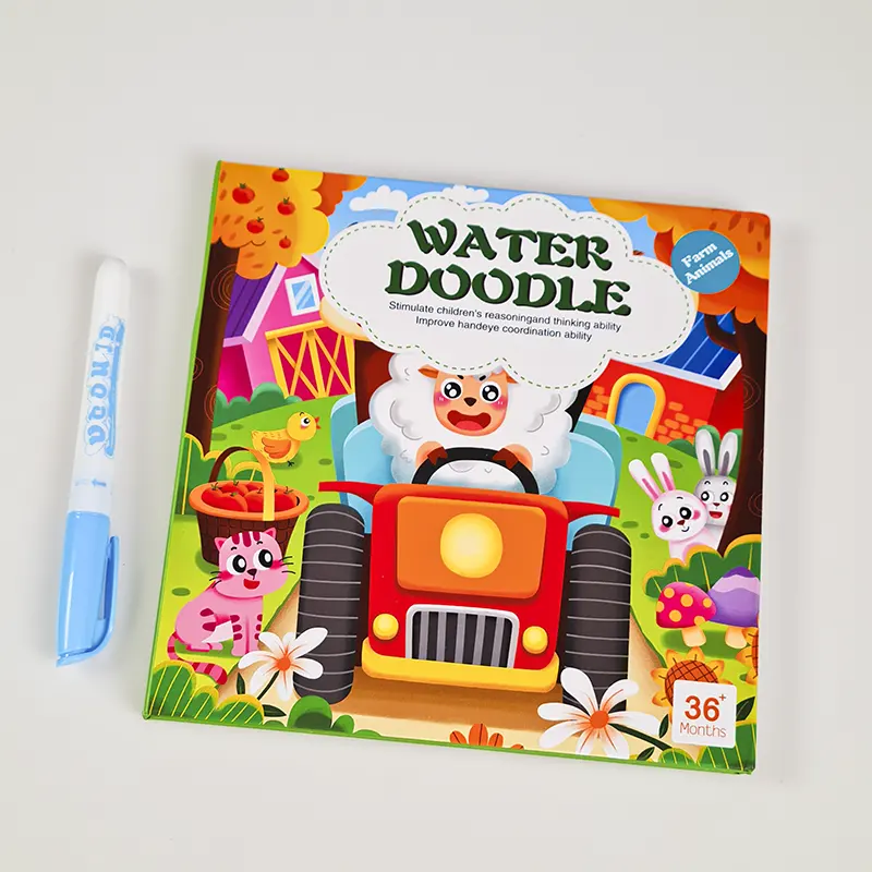 Water Coloring Book With Stickers