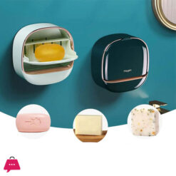 Waterproof Soap Dish Compact Waterproof Flip-Top Drainage Box