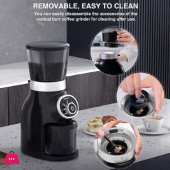 Western Electric Ceramic Conical Burr Coffee Bean Grinder With 31 Settings, Ideal For Espresso, Drip Coffee, French Press