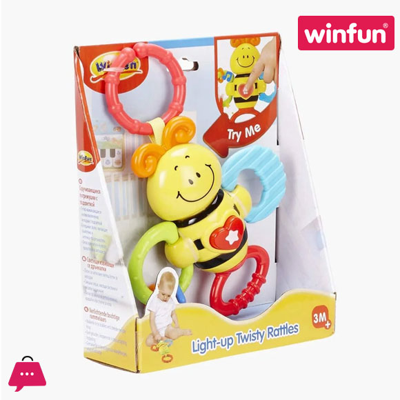Winfun Light Up Twisty Rattle- Bees 0625 8 Winfun Light Up Twisty Rattle- Bees 0625 - Image 2