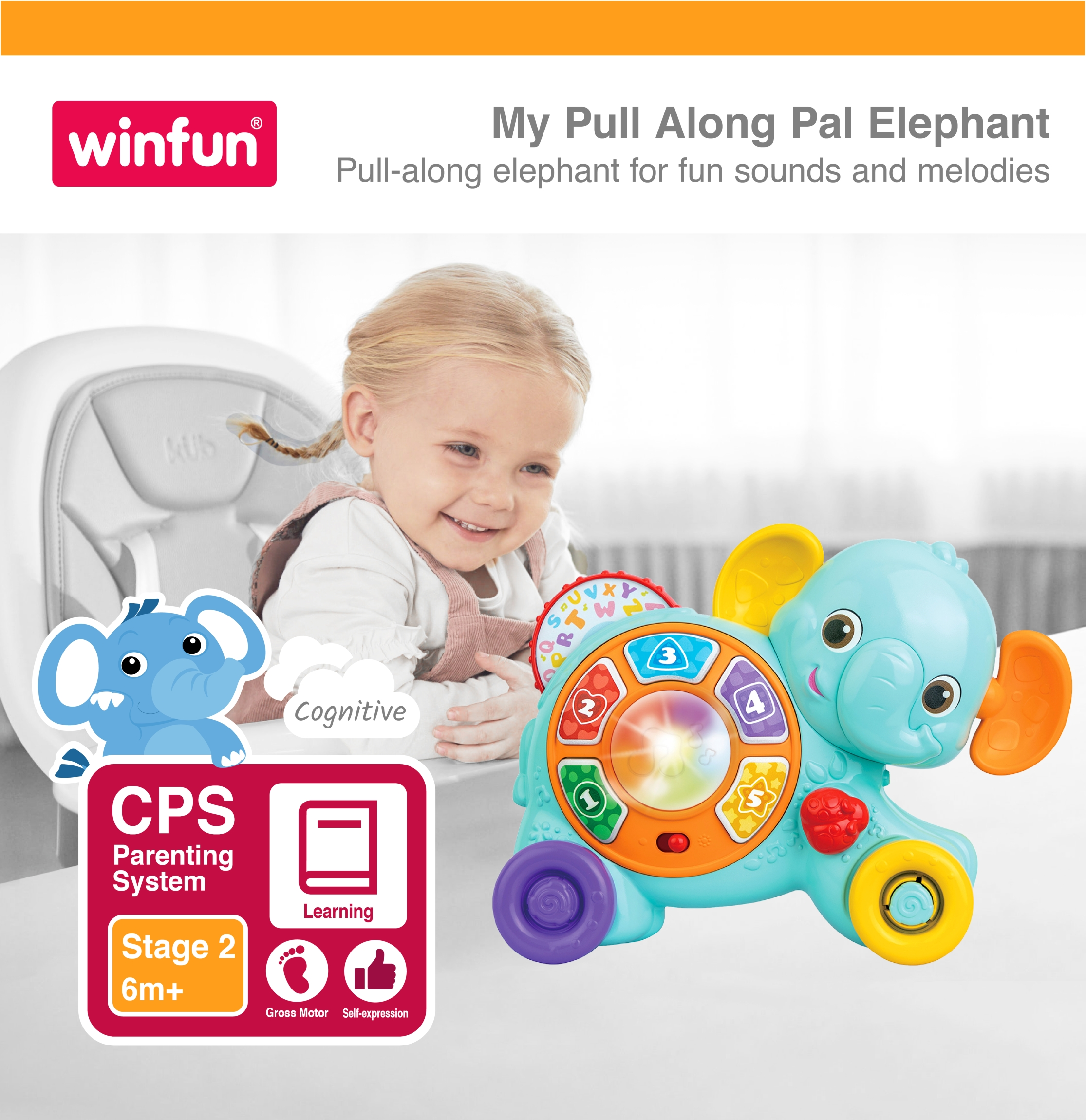 Winfun My Pull Along Pal Elephant - 230202