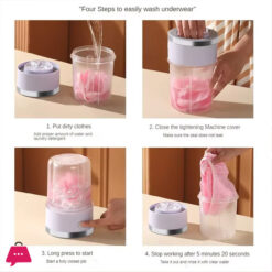 Wireless Charging Portable Washing Machine Mini Electric Makeup Brush Cleaner