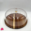 Wooden Cake Dish with Acrylic Lid - 258